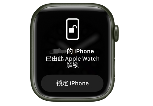 清水河苹果手机维修分享用 AppleWatch 解锁配备面容 ID 的 iPhone方法 