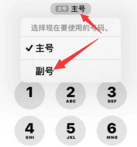 清水河苹果14维修店分享iPhone 14 Pro Max使用副卡打电话的方法 