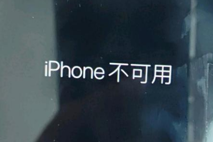 清水河苹果服务网点分享锁屏界面显示“iPhone 不可用”如何解决 