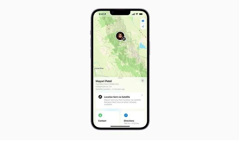 清水河苹果14维修分享iPhone14系列中 FindMy功能通过卫星分享位置方法教程 