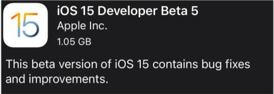 清水河苹果手机维修分享如何升级到iOS15.0 beta5 